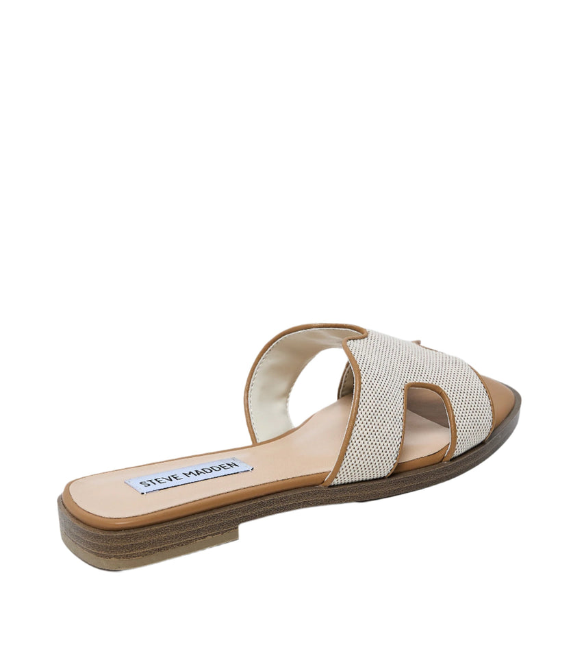 PAVEN KHAKI FLAT SANDALS