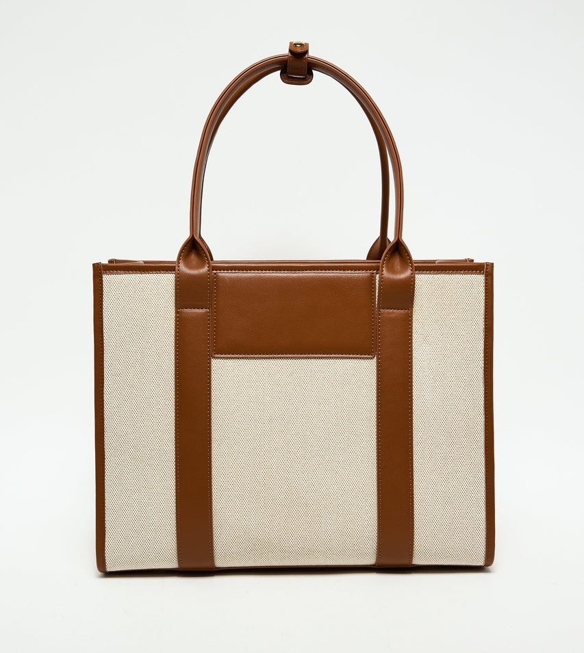 MINIMALIST BROWN TOTE BAG