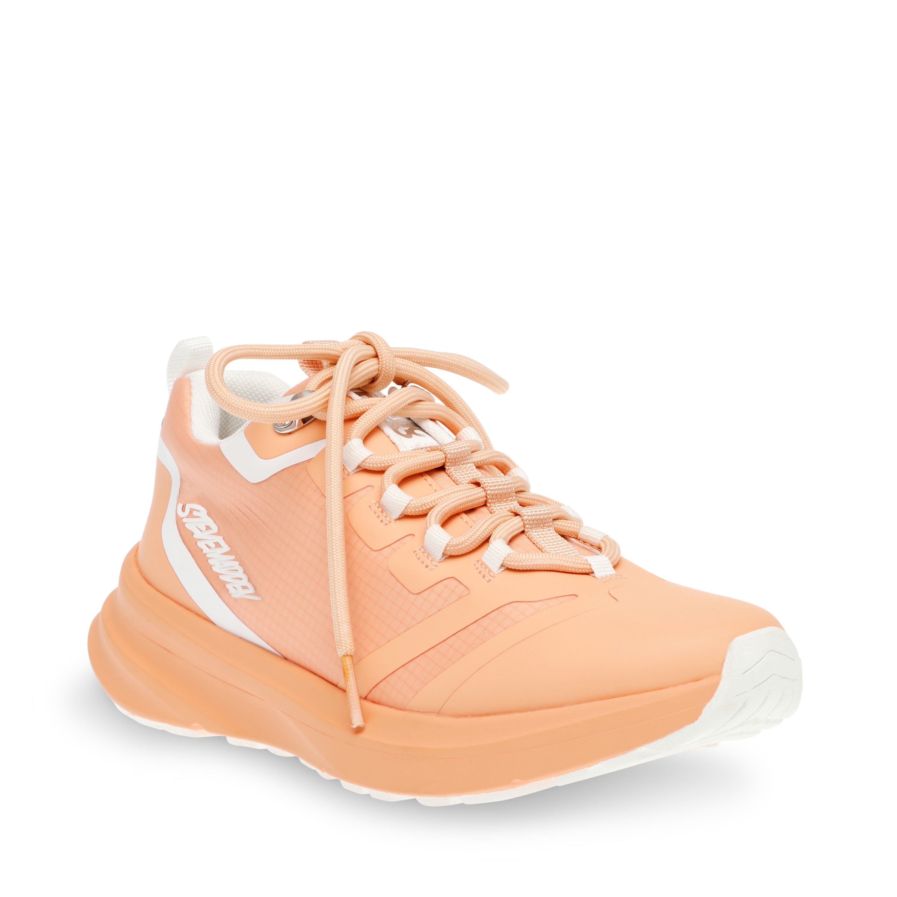 Steve Madden Airball women's peach platform sneakers, side view