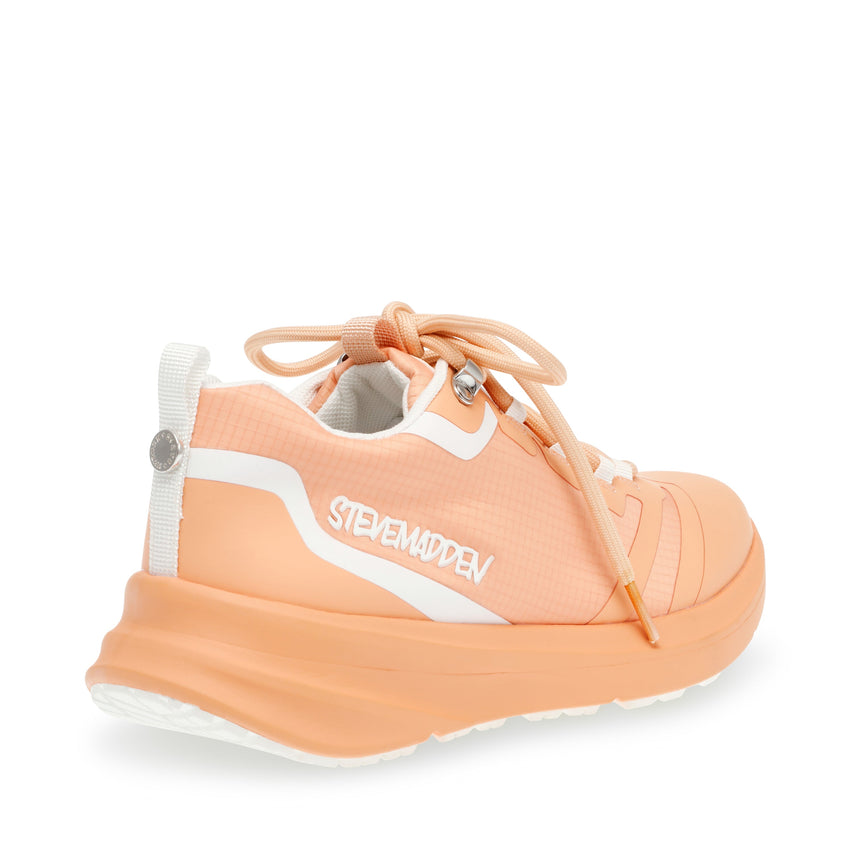 Steve Madden Airball women's peach platform sneakers, front view
