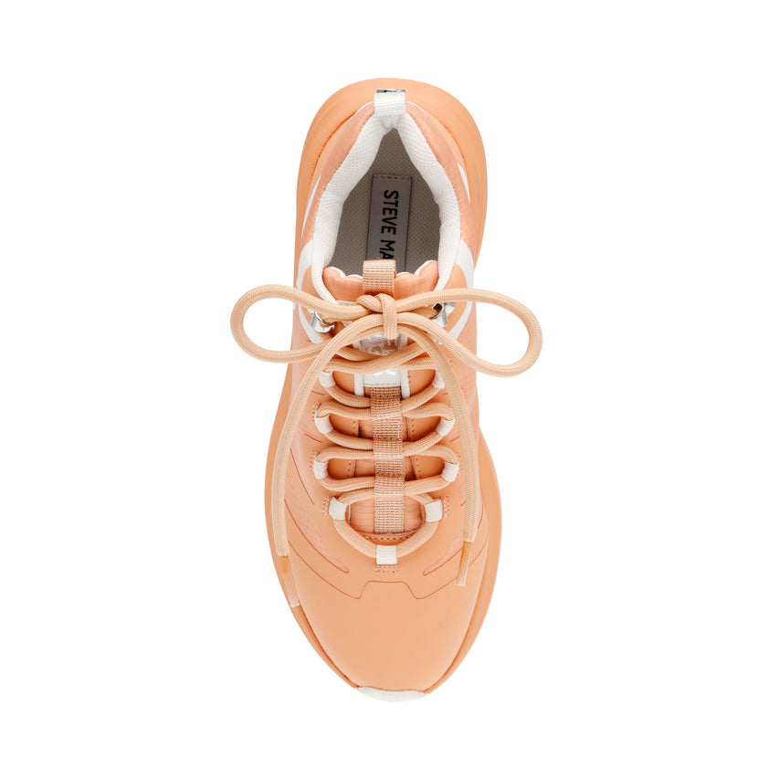 Steve Madden Airball women's peach platform sneakers, sole view