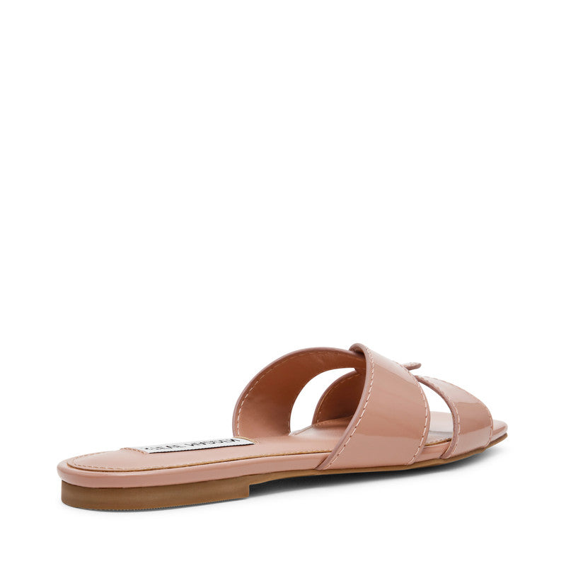 Steve Madden Alley. Ave Women's Tan Flat Sandals - side profile - view 2