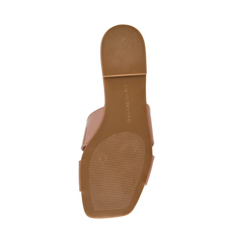 Steve Madden Alley. Ave Women's Tan Flat Sandals - outsole view
