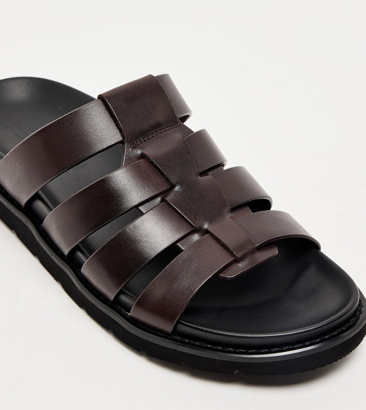 Ankaraa Brown Men's Casual Sandals - view 6