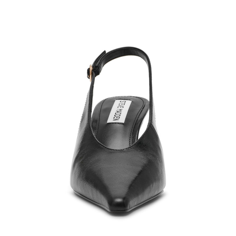 Steve Madden Archway Women's Black Leather Pumps - front view
