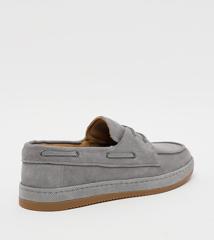 Steve Madden Argylee men's grey lace-up casual sneakers, front view
