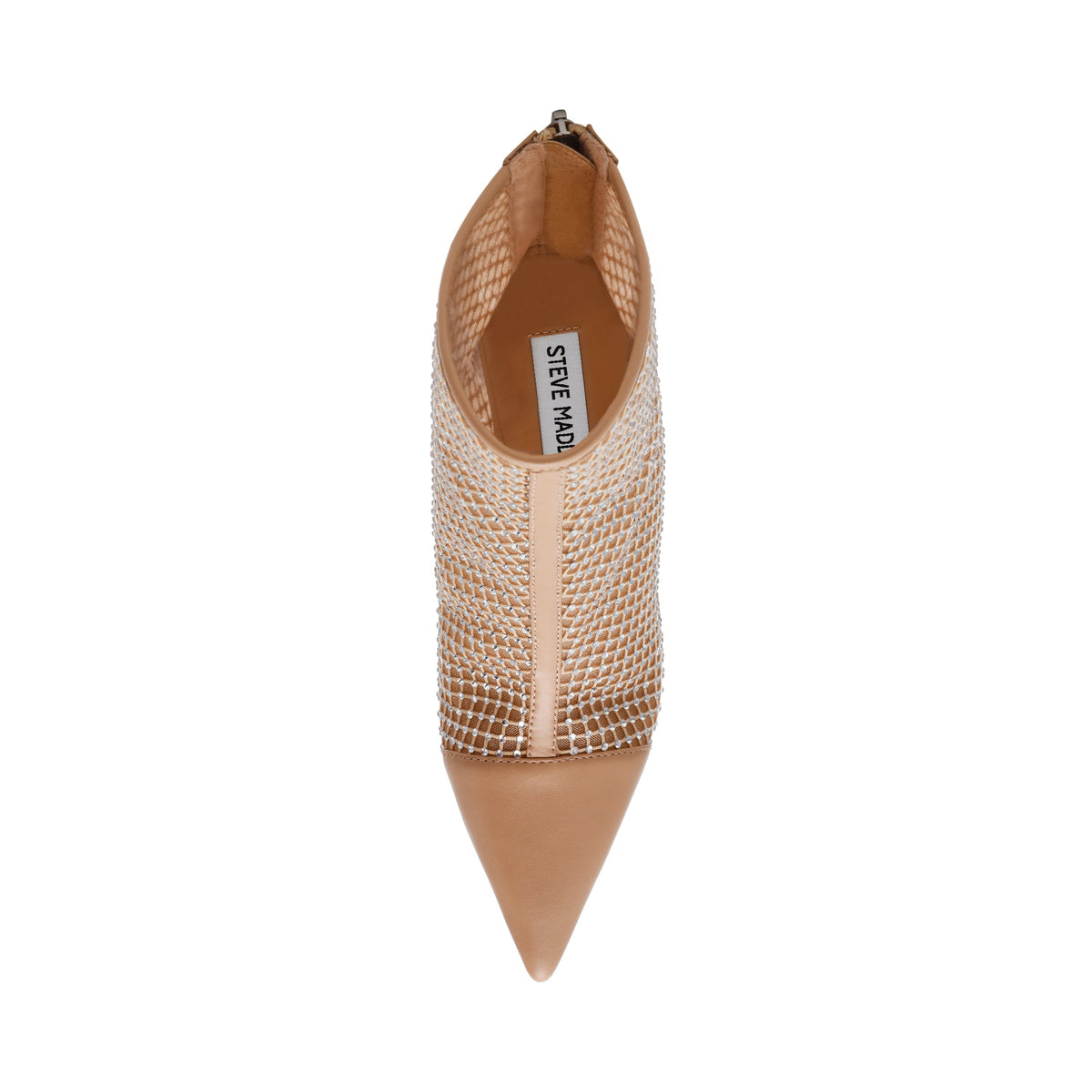 Steve Madden Arlette women's tan heeled boots, front view