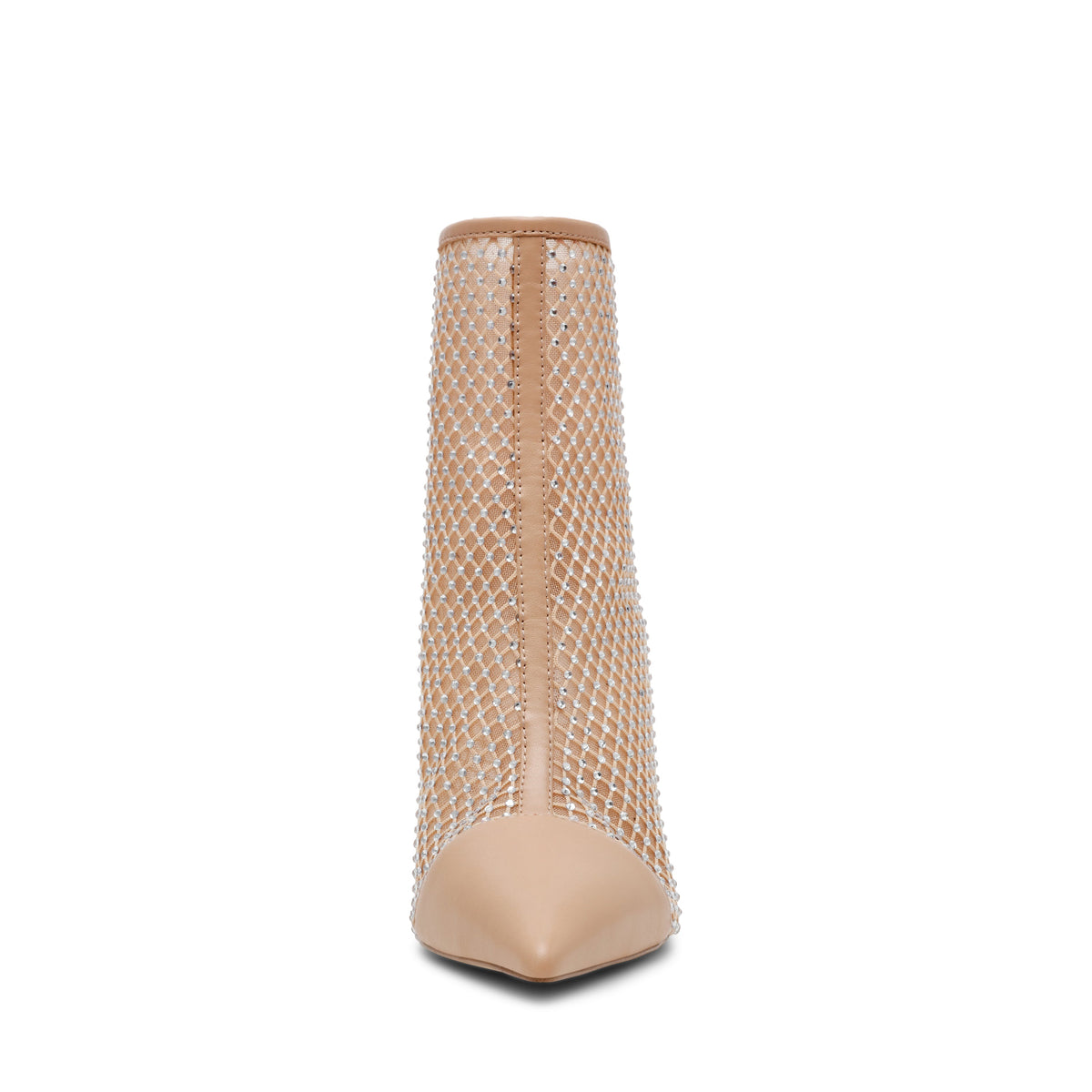 Steve Madden Arlette women's tan heeled boots, back view