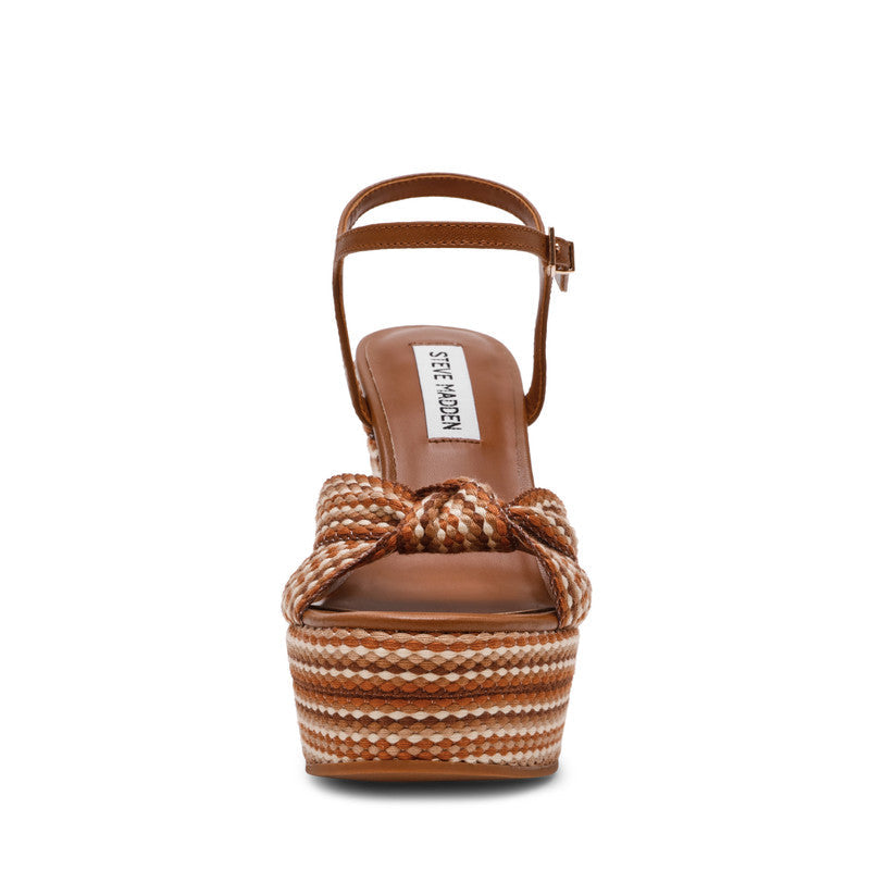 Steve Madden Aztec cognac statement wedges, product view 4