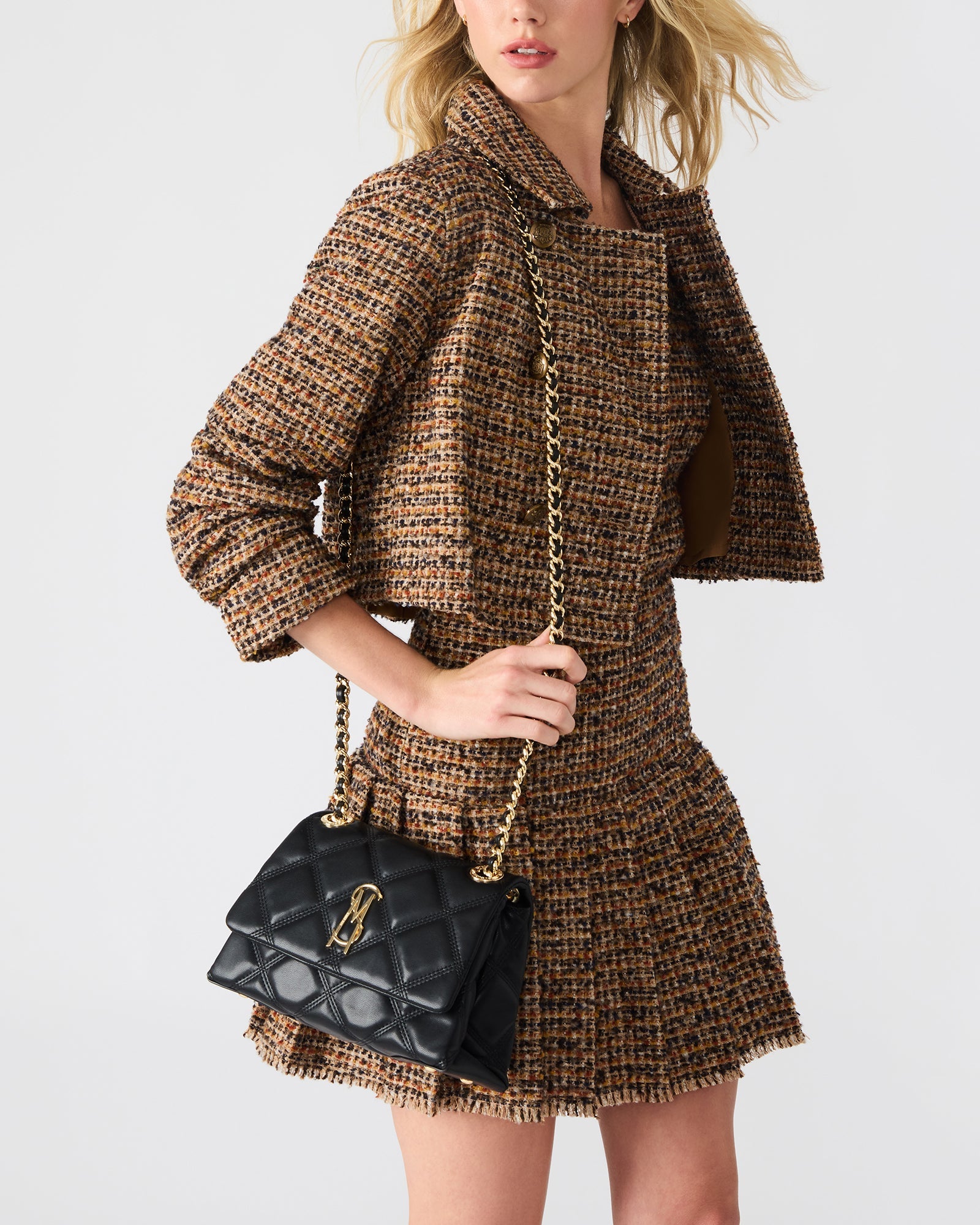 BAMARA-2 BLACK MULTICOLOR CROSSBODY