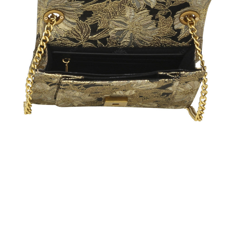 Steve Madden Bartie Women's Black Crossbody Bag - open interior view