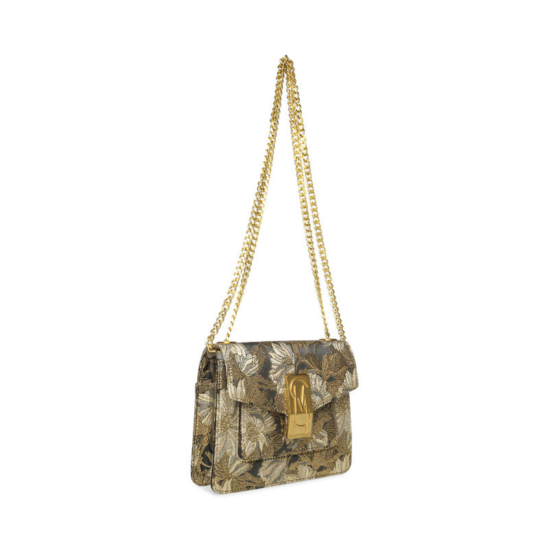 Steve Madden Bartie Women's Black Crossbody Bag - three-quarter view