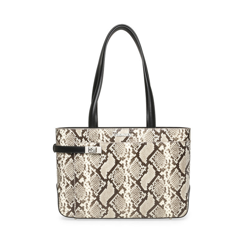 Steve Madden Bavantic Women's Grey & Silver Tote Bag - front view