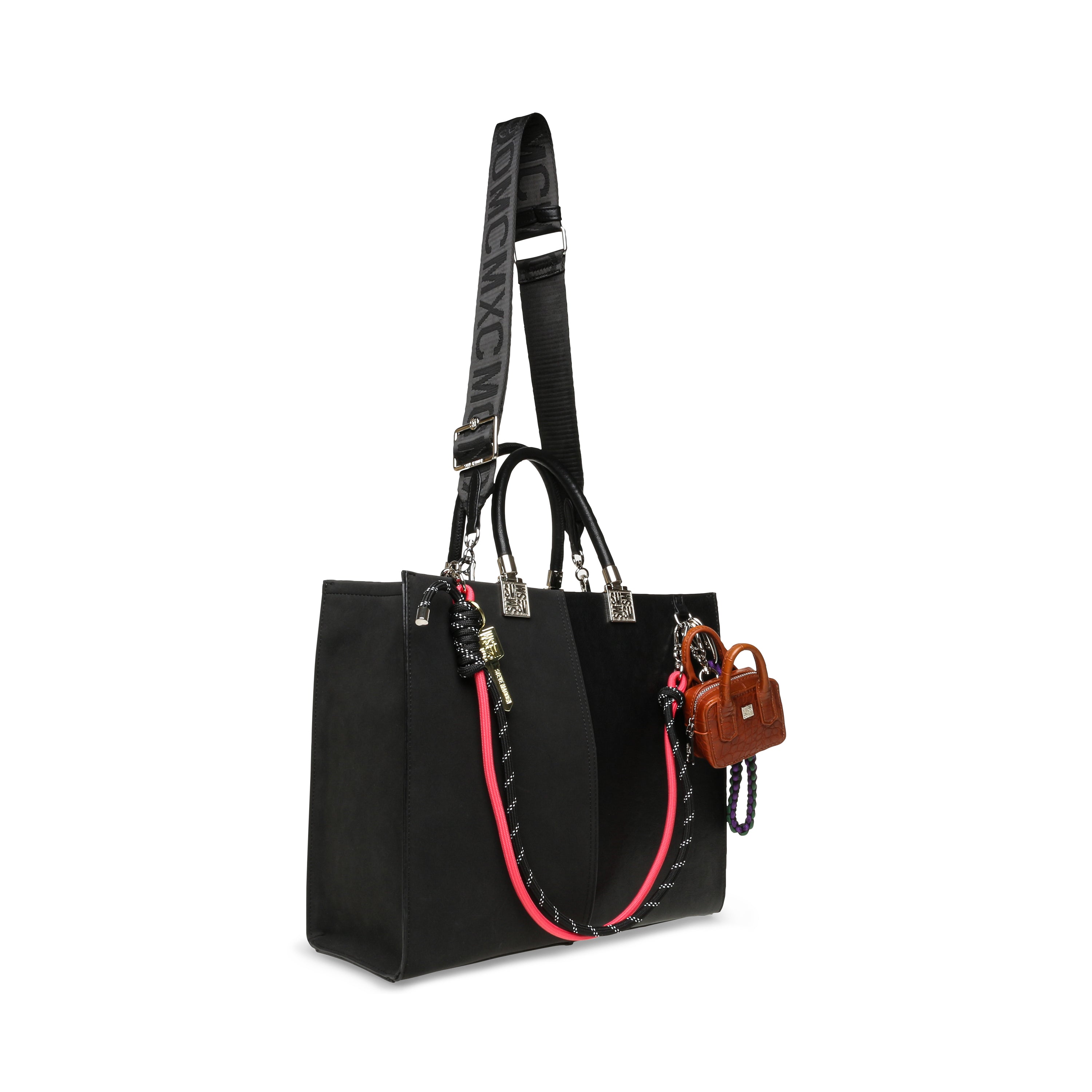 BCHLOEY BLACK MULTICOLOR TOTE BAG