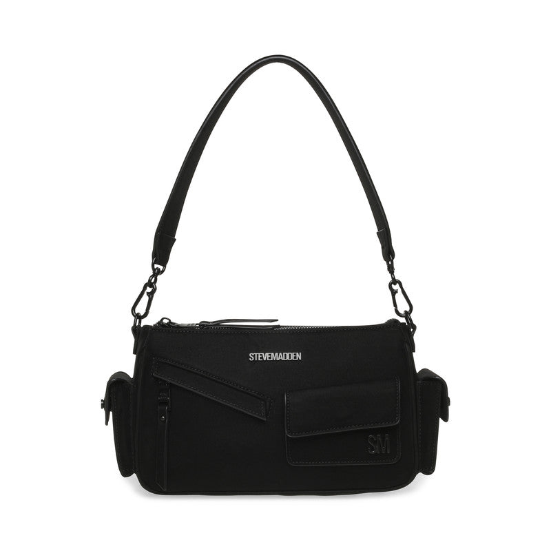 Steve Madden Beddie Women's Black Shoulder Bag - front view