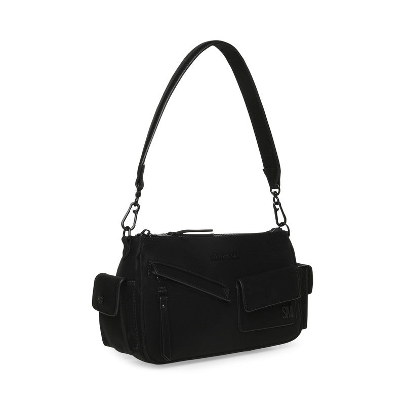 Steve Madden Beddie Women's Black Shoulder Bag - three-quarter view