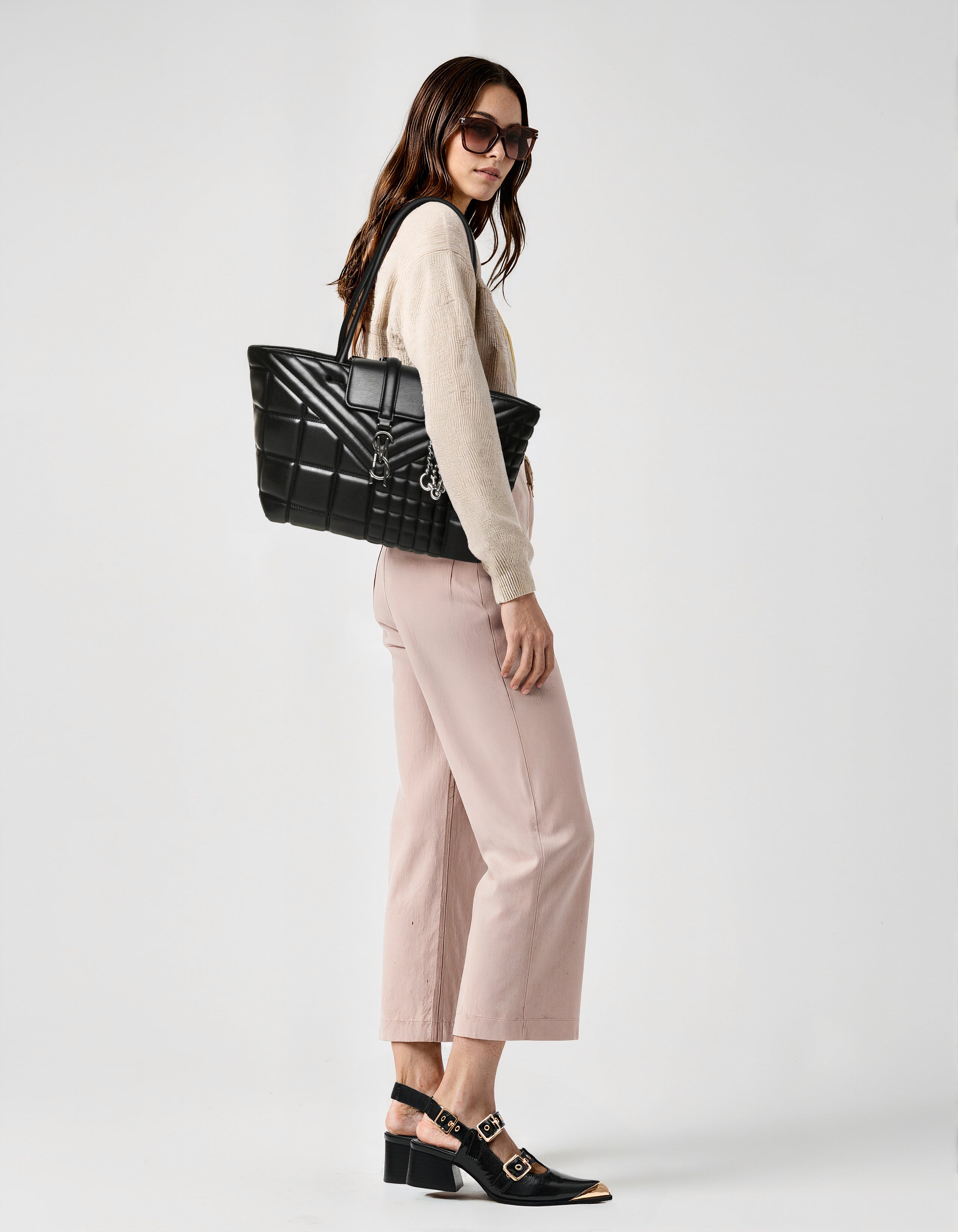 Bflore Women's Black Multicolor Tote Bag - view 2