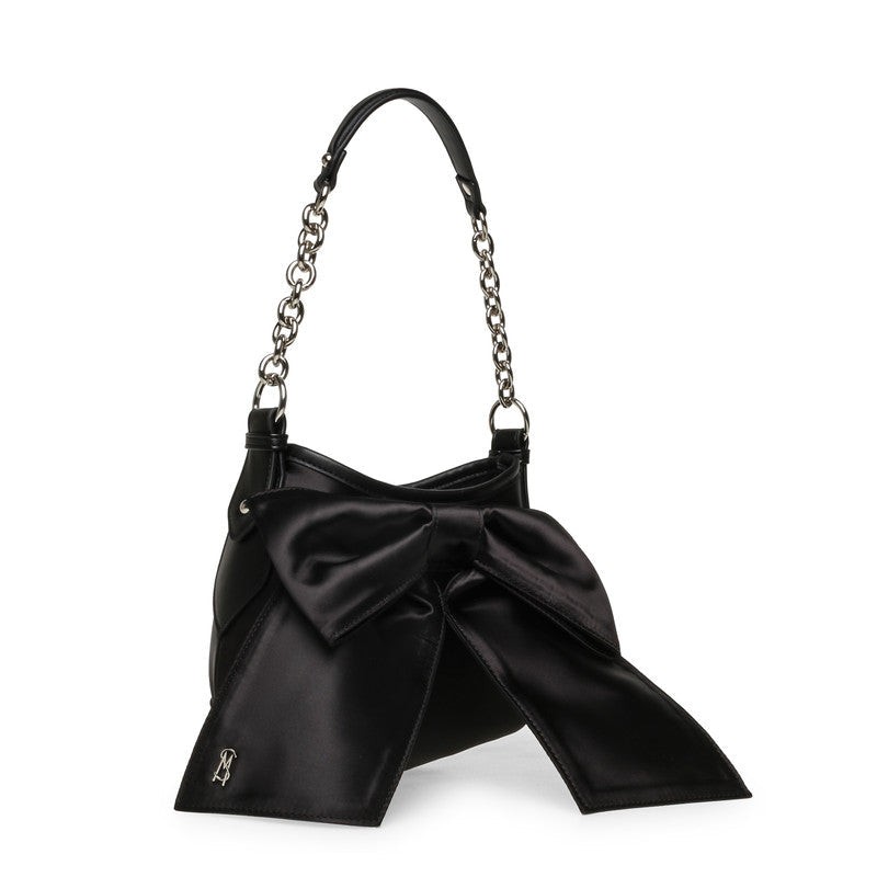 Steve Madden Blarina Women's Black & Silver Shoulder Bag - three-quarter view