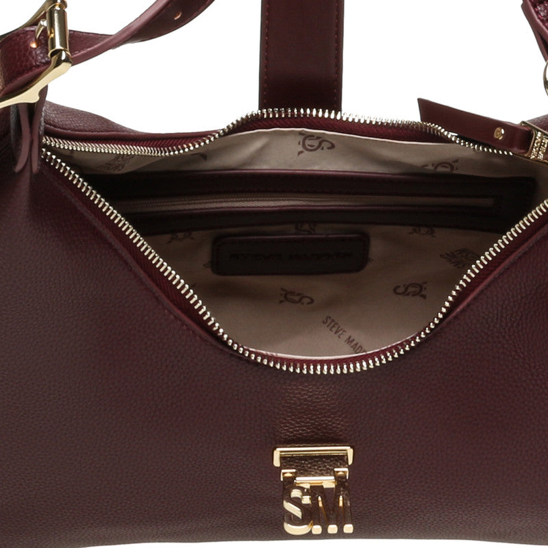 Steve Madden Bovie-c Women's Wine Hobo Bag - interior detail close-up - view 3