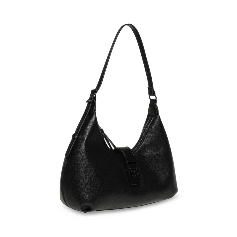 Steve Madden Bovie-m Women's Black Hobo Bag - three-quarter view