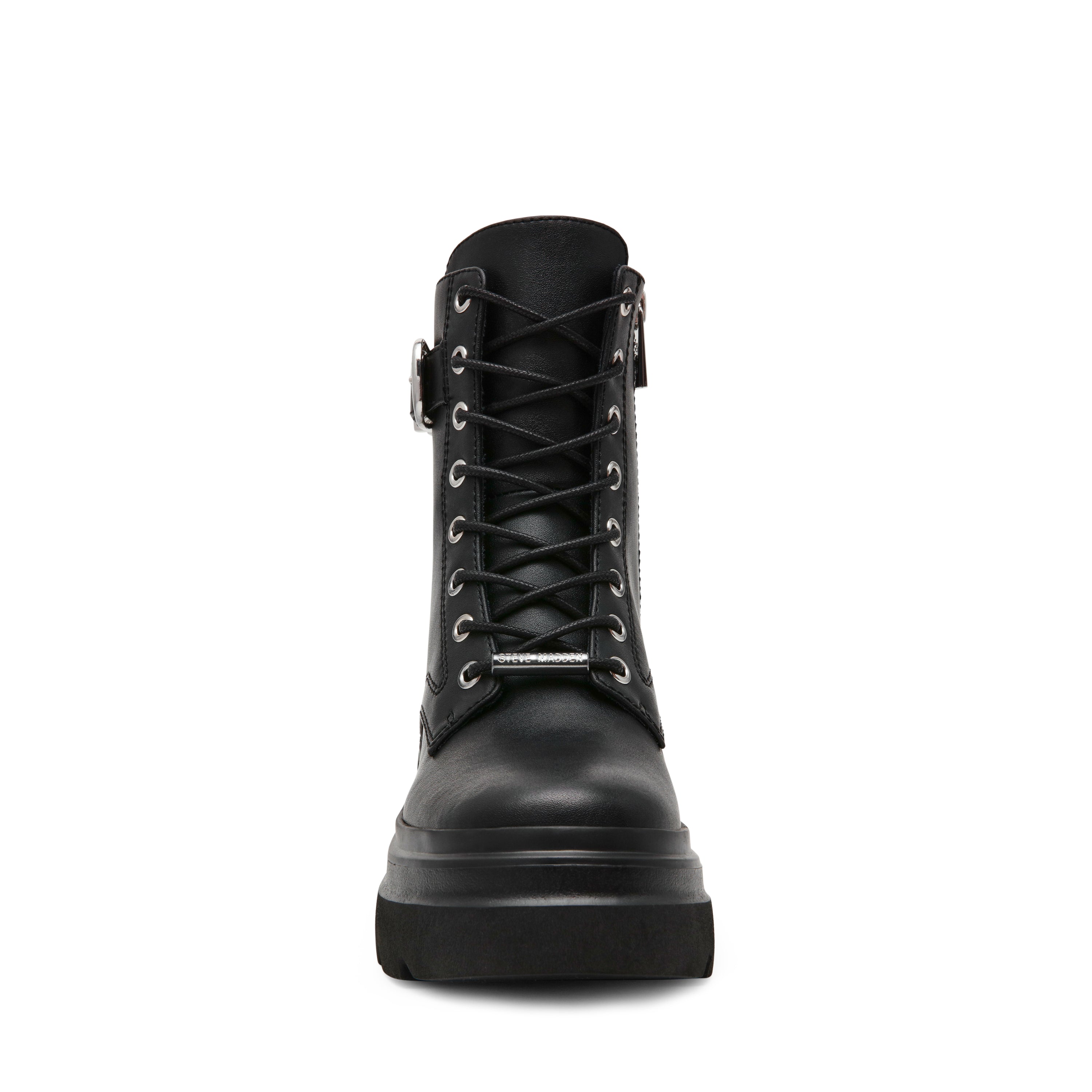Steve Madden Braker women's black ankle boots, side view