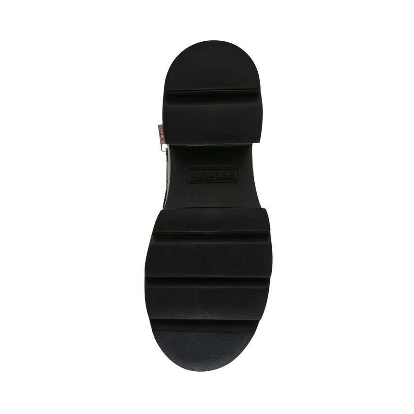 Steve Madden Braker women's black ankle boots, back view