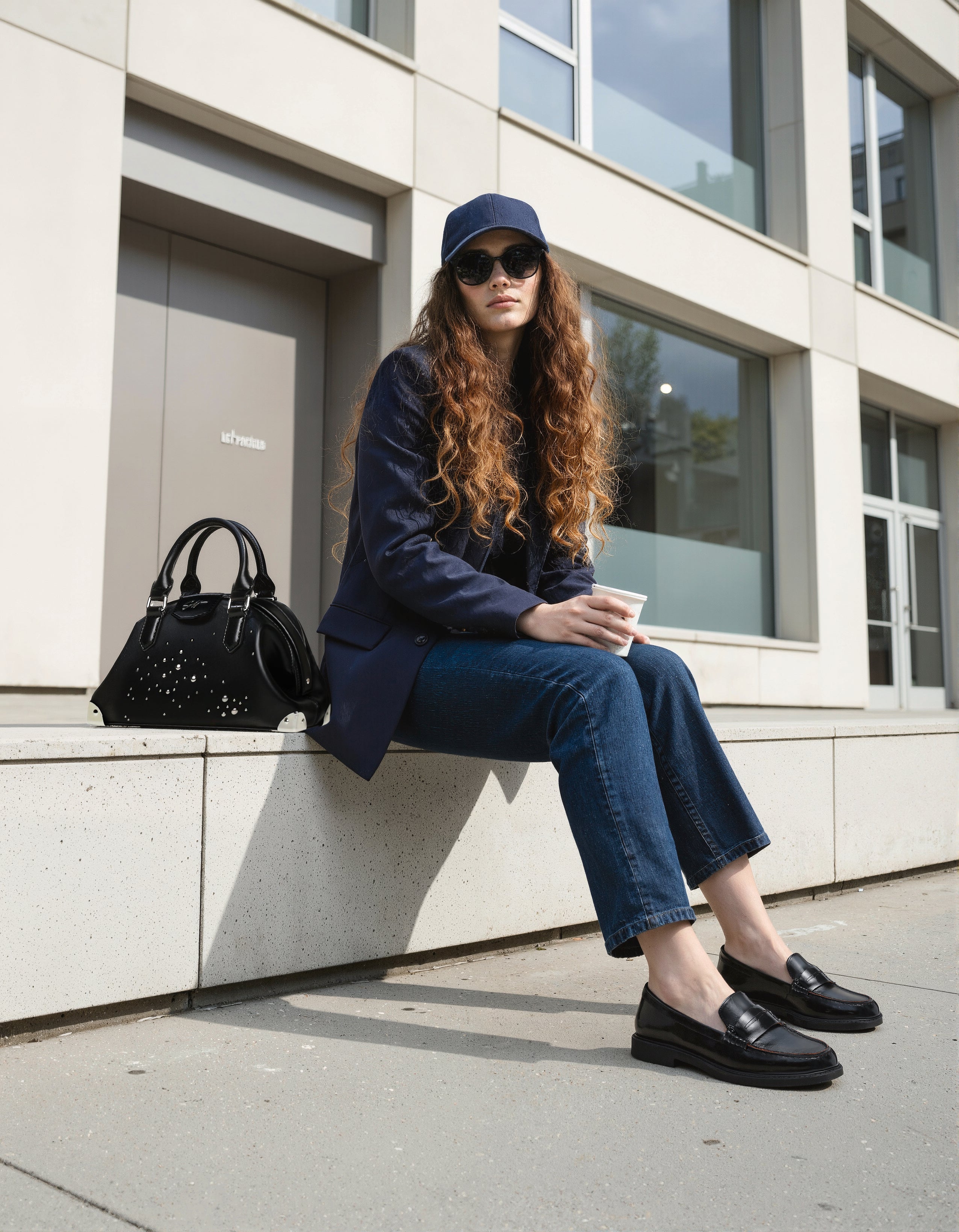 BREA-P BLACK MULTICOLOR SATCHEL BAG