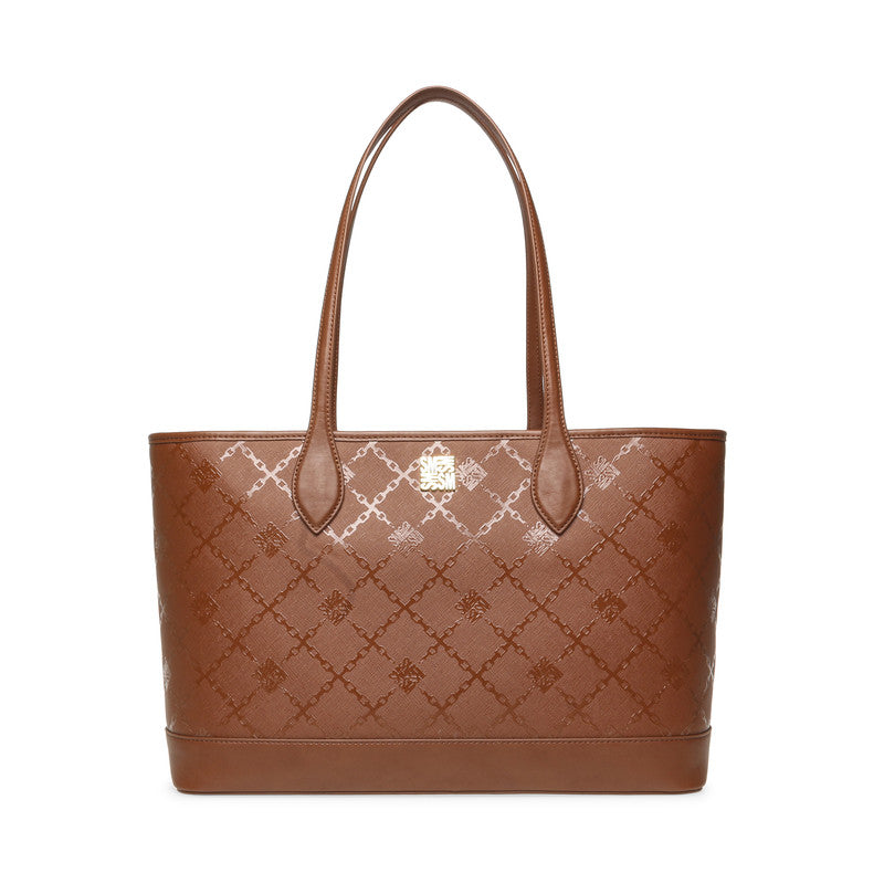 Steve Madden Btenure Women's Cognac Tote Bag - front view