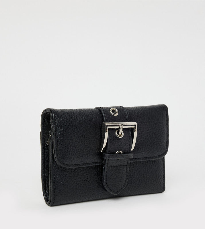 Bellison Women's Black Wallet — side view