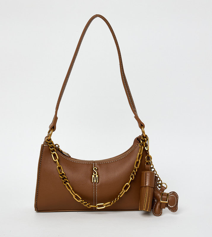 Bz Dt Women's Brown Shoulder Bag