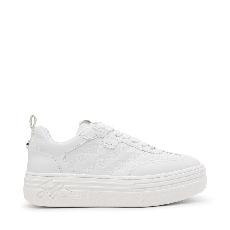 Steve Madden Catapult Women's White Action Leather Sneakers, featured product view