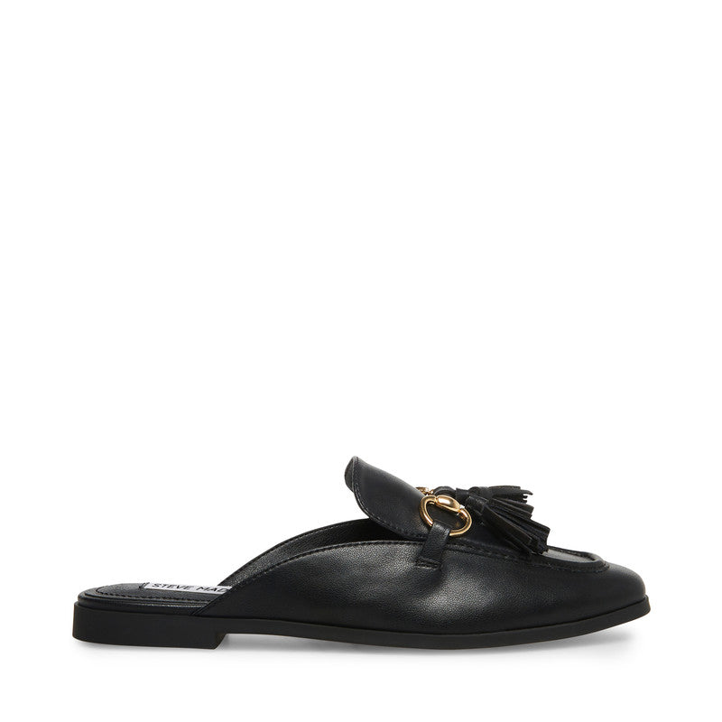 Steve Madden Cayler Women's Black Leather Mules - opposite side profile - view 4