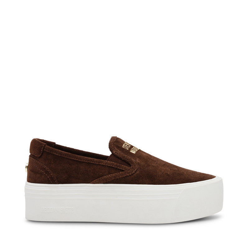 Clifftop Women's Brown Suede Platform Shoes