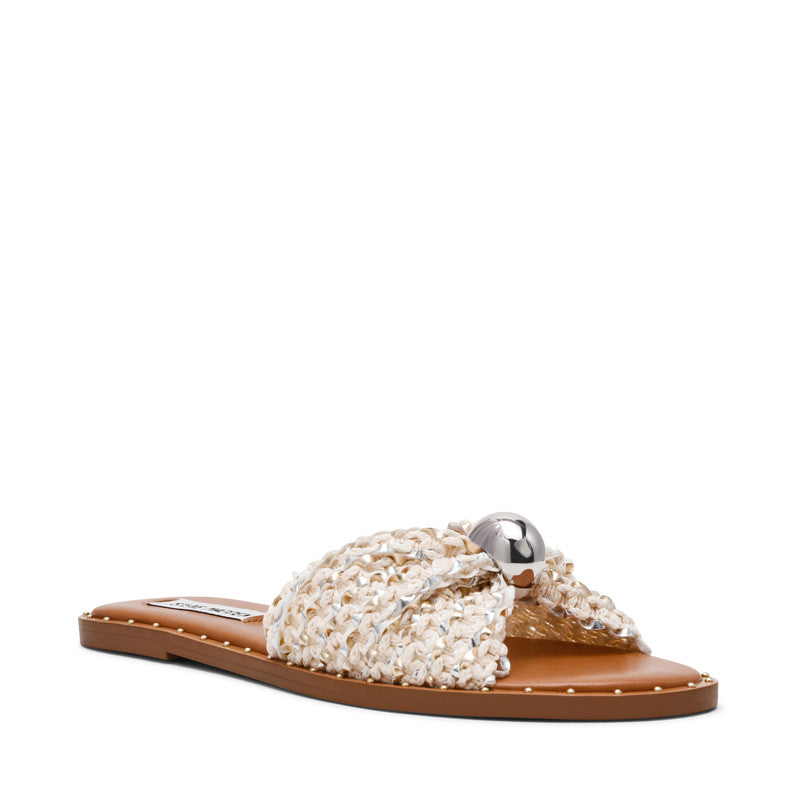 Steve Madden Dipsy-Cn Dark Grey Women's Flat-Evening Sandals, featured product view