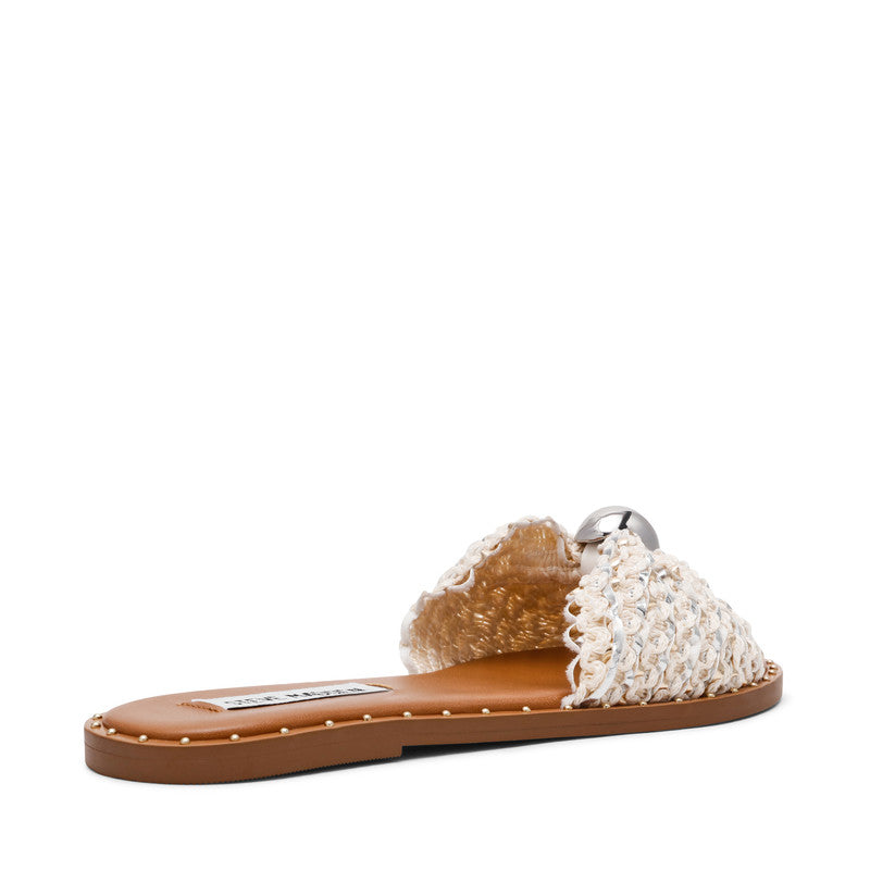 Steve Madden Dipsy-Cn Dark Grey Women's Flat-Evening Sandals with metallic multicolour finish - view 2