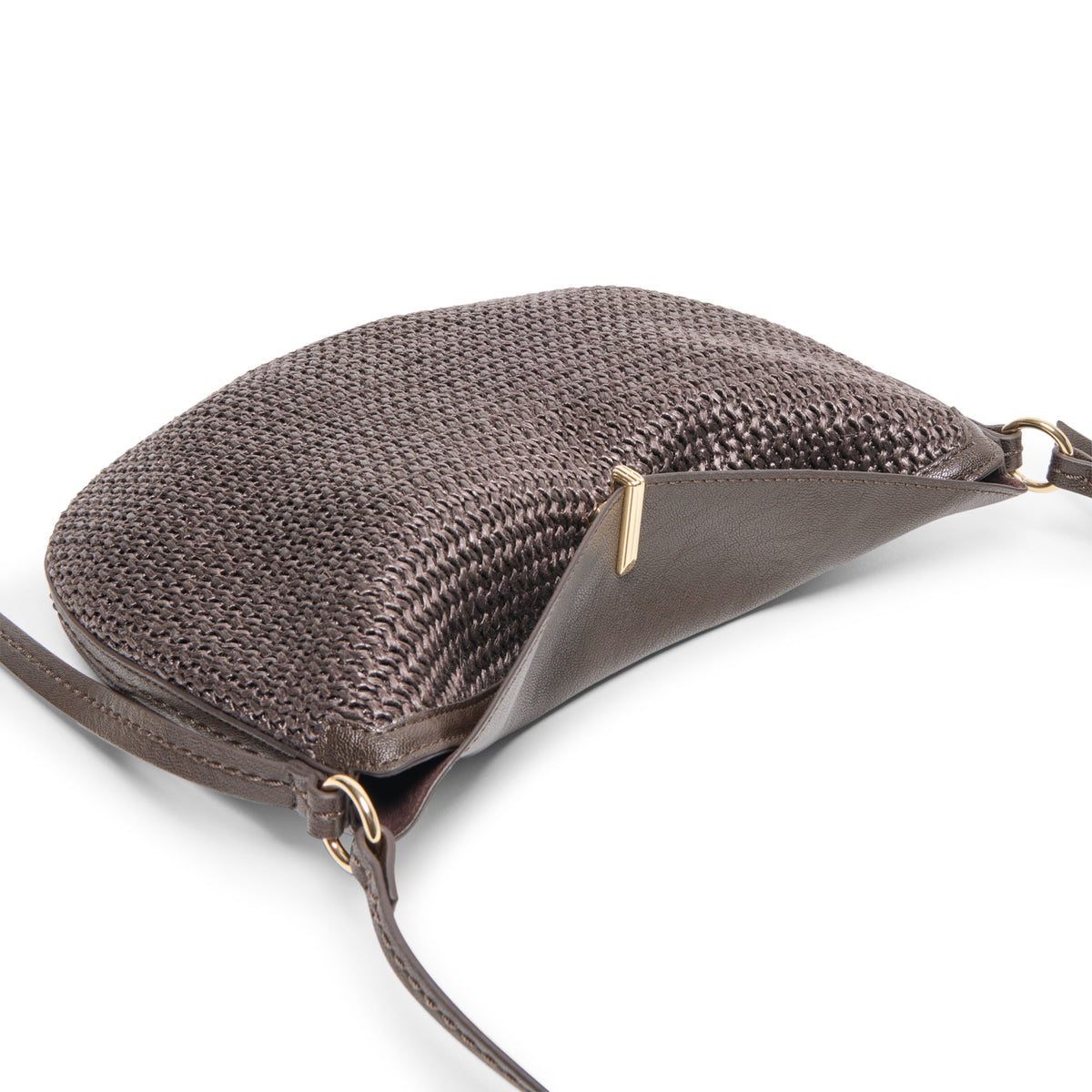 Dolce Vita Bennett-R women's brown raffia hobo bag, front view