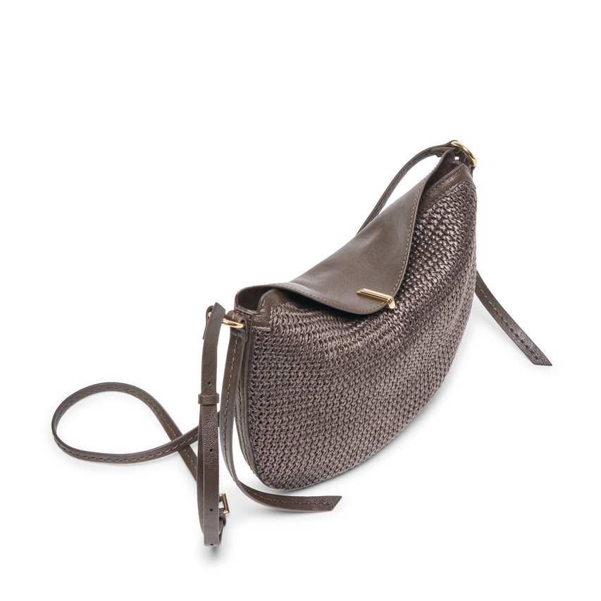 Dolce Vita Bennett-R women's brown raffia hobo bag, side view
