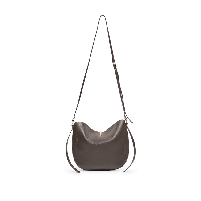 Dolce Vita Bennett-R women's brown raffia hobo bag, lifestyle view