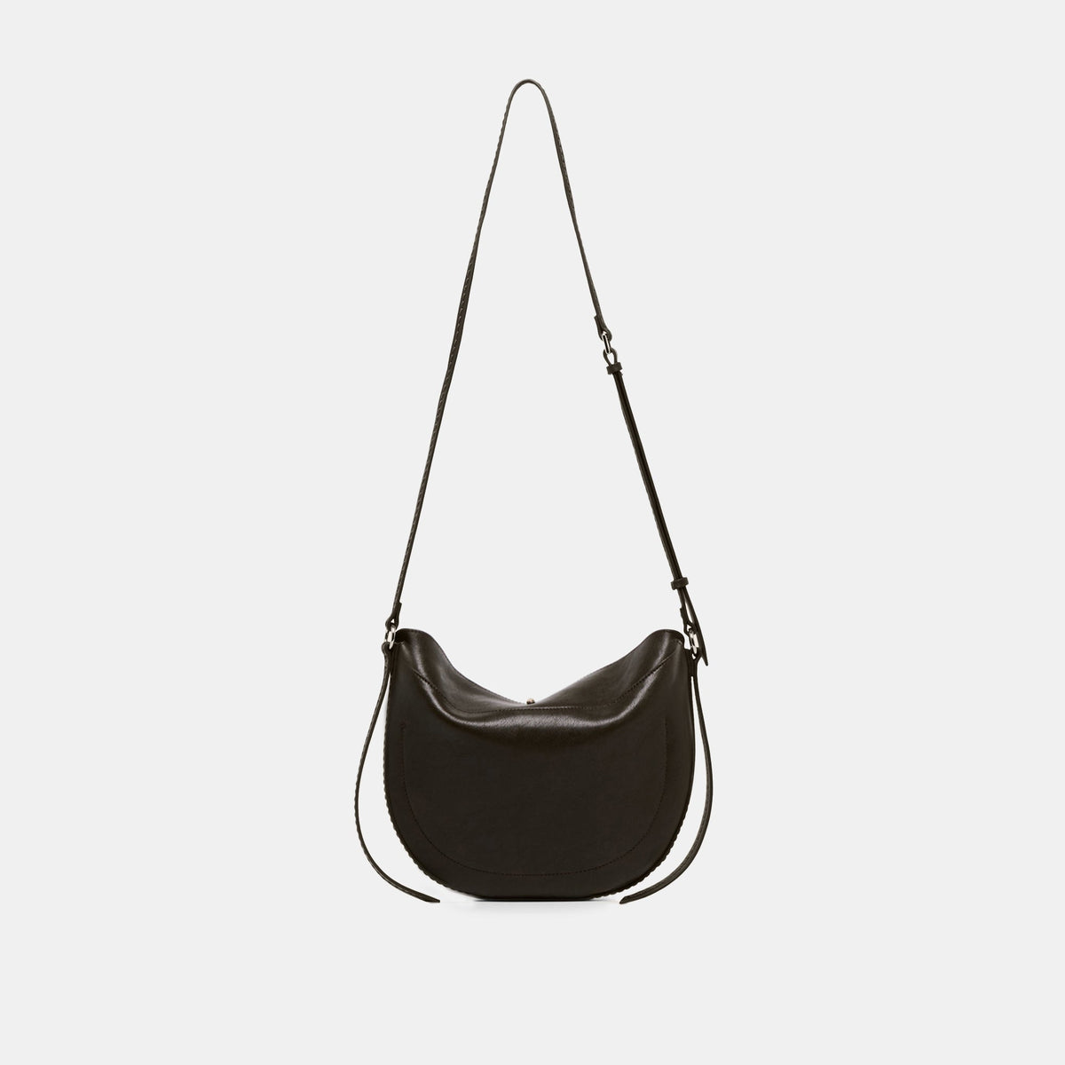 Dolce Vita Bennett women's brown suede hobo bag, side view