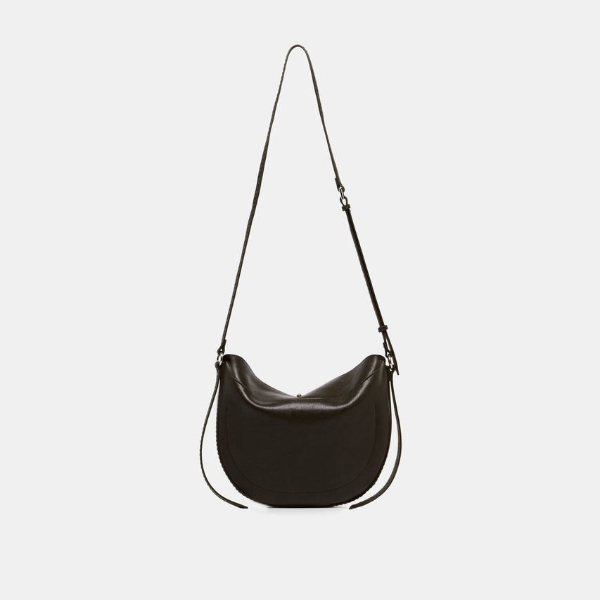 Dolce Vita Bennett women's brown suede hobo bag, side view