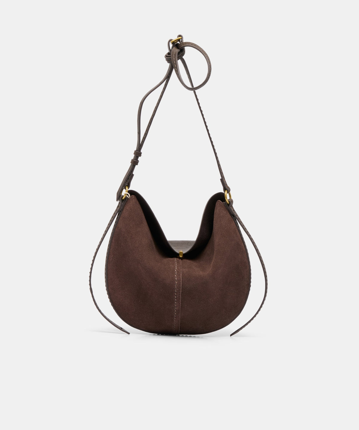 Dolce Vita Bennett women's brown suede hobo bag, featured view