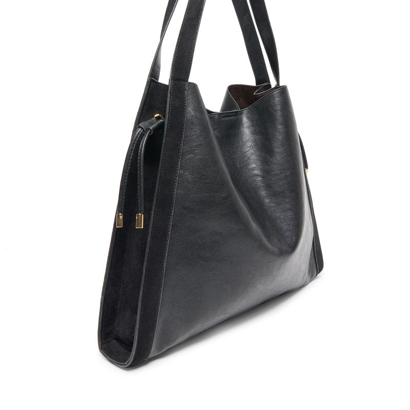 فالون حقيبة كتف نسائية - أسود 