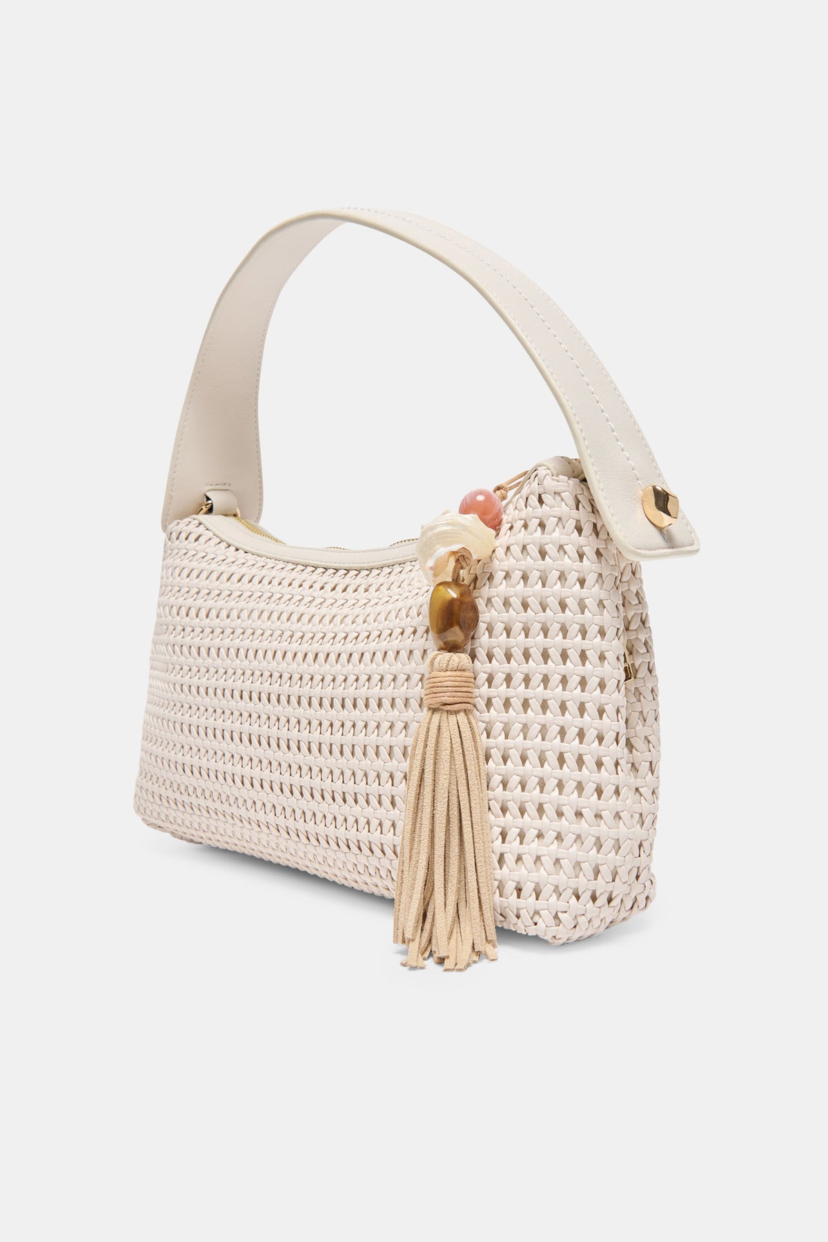 Dolce Vita Zaria-W women's cream crossbody bag, front view