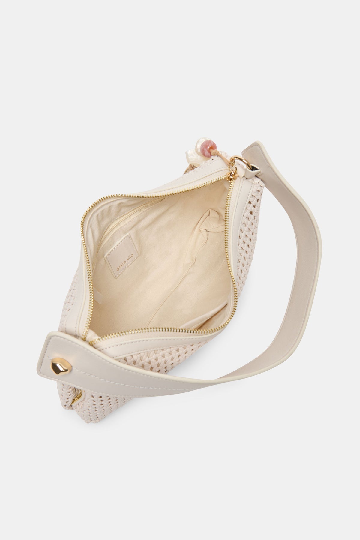 Dolce Vita Zaria-W women's cream crossbody bag, side view