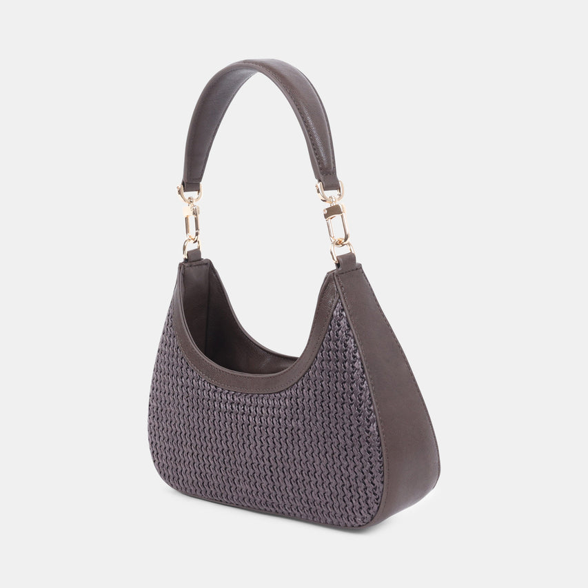 Dolce Vita Solen-R Brown Women's Hobo Bag, angled view