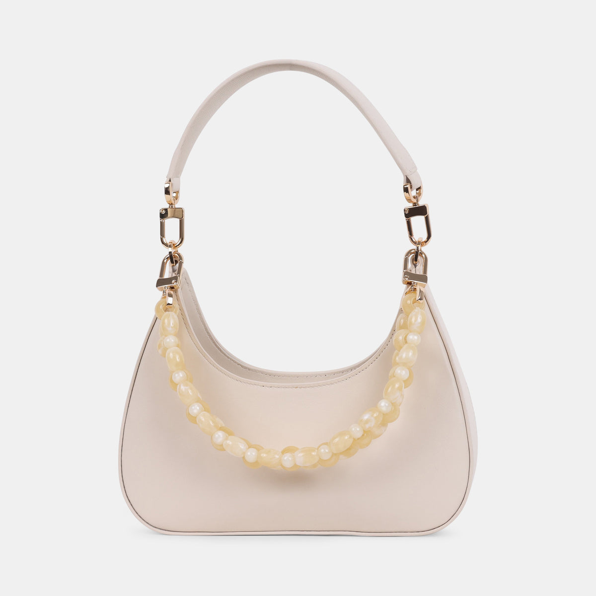 Dolce Vita Solen women's cream mini bag, front view
