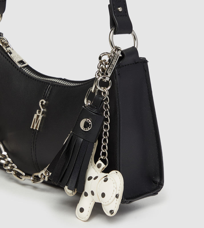Bmika Smooth Black Women's Shoulder Bag — alternate view 5