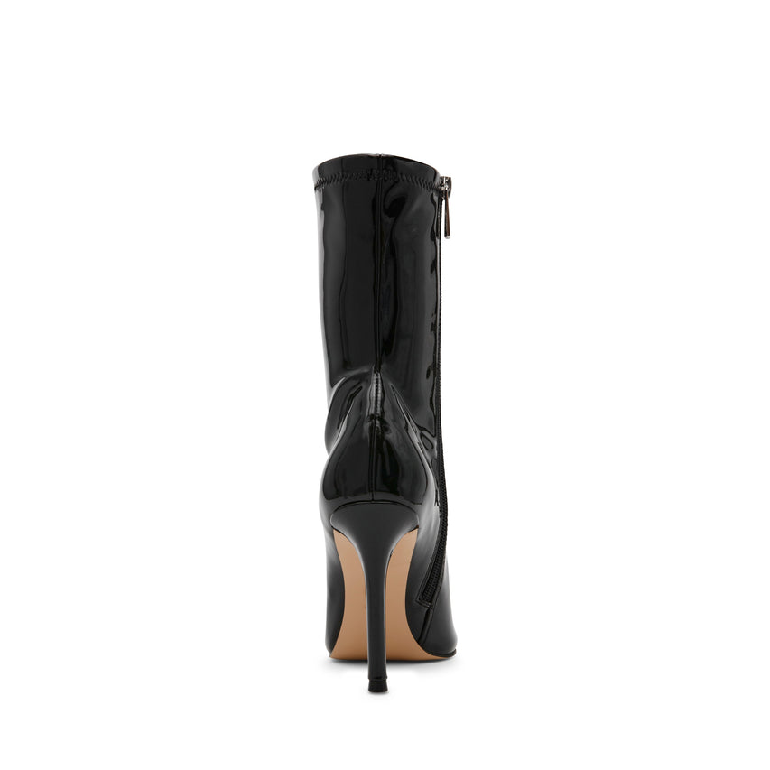 Steve Madden Easy women's black heeled boots, side view