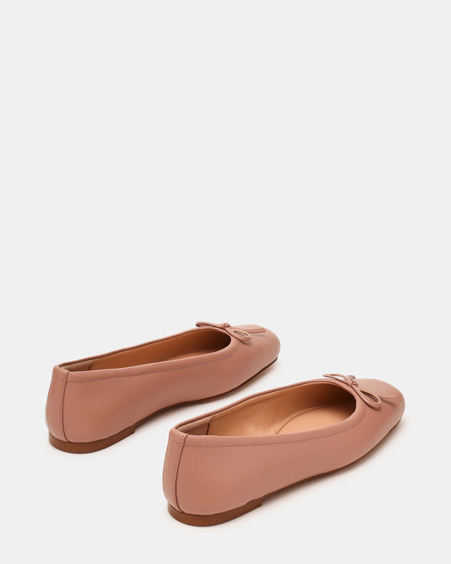 Steve Madden Eleve Women's Blush Leather Ballet Flats - side profile - view 2
