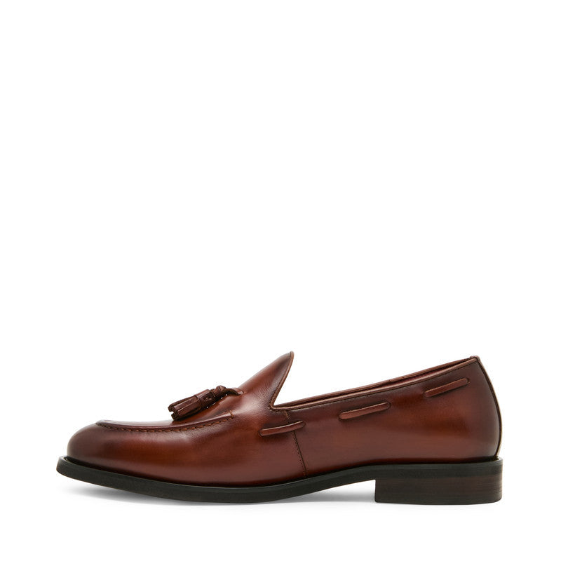 Steve Madden Elgin Men's Tan Leather Loafers - inner side profile - view 6
